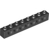 Brick, Technic, 1 x 8 with Holes