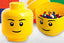 LEGO Storage Head (Girl) - Large