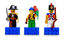 Magnet Set: Pirates Minifigures