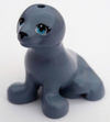 LEGO Minifigure-Seal, Friends with Black Nose and Medium Azure Eyes Pattern-Animal / Water-bb682pb01-Creative Brick Builders