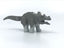 Triceratops with Light Gray Legs and White Horns