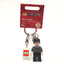 Harry Potter Gryffindor Crest Key Chain with Lego Logo Tile, Modified 3 x 2 Curved with Hole