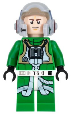 LEGO Minifigure -- A-Wing Pilot (75175)-Star Wars / Star Wars Episode 4/5/6 -- SW0819 -- Creative Brick Builders