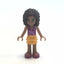 LEGO Minifigure-Andrea, Bright Light Orange Layered Skirt, Magenta Top-Friends-FRND055-Creative Brick Builders