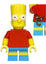 LEGO Minifigure-Bart Simpson with Slingshot in Back Pocket Pattern-Collectible Minifigures / The Simpsons-SIM008-Creative Brick Builders
