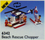 LEGO Set-Beach Rescue Chopper-Town / Classic Town / Coast Guard-6342-4-Creative Brick Builders
