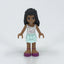 LEGO Minifigure-Chloe, Light Aqua Layered Skirt, White Top-Friends-FRND031-Creative Brick Builders