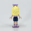 LEGO Minifigure-Danielle, Dark Blue Layered Skirt, Lavender Top, Bow-Friends-FRND049-Creative Brick Builders