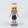 LEGO Minifigure-Danielle, Dark Blue Layered Skirt, Lavender Top, Bow-Friends-FRND049-Creative Brick Builders