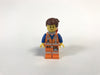LEGO Minifigure-Emmet - Lopsided Closed Mouth Smile, with Piece of Resistance and Plate on Leg-The LEGO Movie-TLM078-Creative Brick Builders