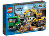 LEGO Set-Excavator Transport-Town / City / Construction-4203-1-Creative Brick Builders