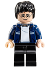 LEGO Minifigure-Harry Potter, Dark Blue Open Jacket with Stripe, Black Legs-Harry Potter / Order of the Phoenix-HP087-Creative Brick Builders