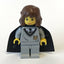 LEGO Minifigure-Hermione, Hogwarts Torso, Light Gray Legs, Black Cape with Stars-Harry Potter / Sorcerer's Stone-HP003-Creative Brick Builders