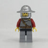 Kingdoms - Lion Knight Scale Mail with Chest Strap and Belt, Helmet with Broad Brim, Vertical Cheek Lines