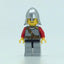 Kingdoms - Lion Knight Scale Mail with Chest Strap and Belt, Helmet with Neck Protector, Open Mouth (Dual Sided Head)