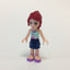 LEGO Minifigure-Mia, Dark Blue Layered Skirt, Light Aqua Halter Neck Top-Friends-FRND005-Creative Brick Builders