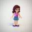 LEGO Minifigure-Olivia, Sand Blue Skirt, Bright Pink Top with Magenta Trim-Friends-FRND079-Creative Brick Builders