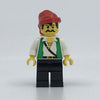 Pirate Green Vest, Black Legs, Red Bandana