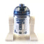 LEGO Minifigure -- R2-D2 (Flat Silver Head, Dark Blue Printing, Red Dots)-Star Wars -- SW0527 -- Creative Brick Builders