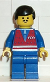 Red Vest and Zipper - Blue Legs, Black Male Hair