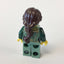 LEGO Minifigure-Sand Green Female Corset with Gold Trimmed Front, Sand Green Legs, Dark Brown Hair Ponytail Long French Braided-Town / City-CTY444-Creative Brick Builders