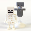 LEGO Minifigure-Skeleton with Helmet and Armor-Minecraft-MIN018-Creative Brick Builders