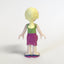LEGO Minifigure-Stephanie, Magenta Wrap Skirt, Green Top with White Stripes, Hair with Visor-Friends-FRND058-Creative Brick Builders
