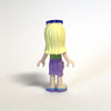 LEGO Minifigure-Stephanie, Medium Lavender Wrap Skirt, Green Top with White Stripes, Sunglasses-Friends-FRND104-Creative Brick Builders