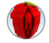 LEGO Set-The Brick Apple (LEGO Store Grand Opening Set, Rockefeller Center, New York, NY) polybag-LEGO Brand / LEGO Brand Store / Grand Opening-3300000-4-Creative Brick Builders