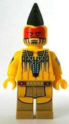 LEGO Minifigure-Tomahawk Warrior-Collectible Minifigures / Series 10-Creative Brick Builders