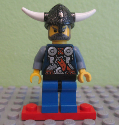 LEGO Minifigure-Viking Warrior 2d-Vikings-VIK004-Creative Brick Builders