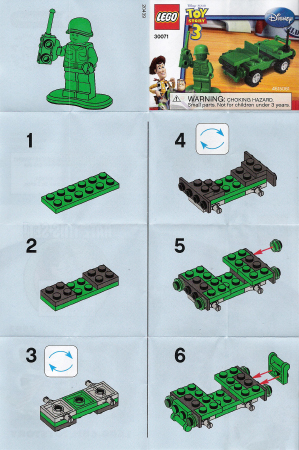 (Instructions) Army Jeep polybag