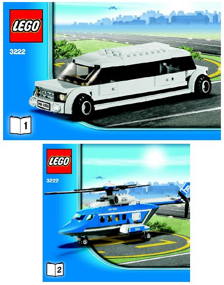 Feasibility Ekspert Slagskib Instruction Booklet for LEGO set Helicopter and Limousine – Creative Brick  Builders