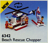 LEGO Set-Beach Rescue Chopper-Town / Classic Town / Coast Guard-6342-4-Creative Brick Builders