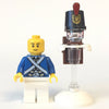 LEGO Minifigure-Bluecoat Soldier 1 - Smile-Pirates / Pirates III-PI152-Creative Brick Builders