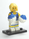 LEGO Minifigure-Cheerleader (Blue)-Collectible Minifigures / Series 1-COL01-2-Creative Brick Builders