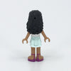 LEGO Minifigure-Chloe, Light Aqua Layered Skirt, White Top-Friends-FRND031-Creative Brick Builders