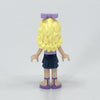 LEGO Minifigure-Danielle, Dark Blue Layered Skirt, Lavender Top, Bow-Friends-FRND049-Creative Brick Builders