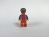 LEGO Minifigure-Emmet - Lopsided Closed Mouth Smile, with Piece of Resistance and Plate on Leg-The LEGO Movie-TLM078-Creative Brick Builders
