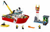 LEGO Set-Fire Boat-Town / City / Fire-60109-1-Creative Brick Builders