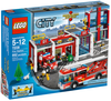 LEGO Set-Fire Station-Town / City / Fire-7208-1-Creative Brick Builders