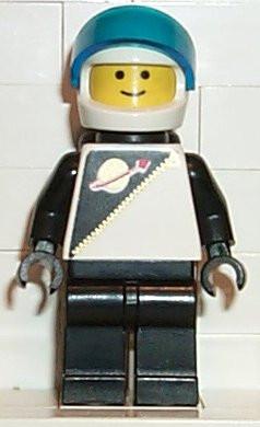 Futuron Black with White Helmet LEGO Minifigures Space Futuron Creative Brick Builders