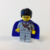LEGO Minifigure-Harry Potter, Gryffindor Shield Torso, Light Gray Legs, Violet Cape-Harry Potter / Sorcerer's Stone-HP036-Creative Brick Builders