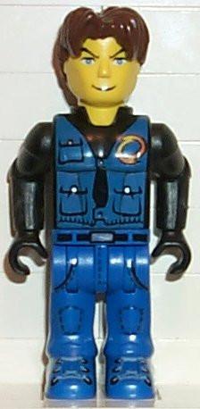 Jack Stone - Black Jacket, Blue Legs, Blue Vest, LEGO 4 Juniors / Stone – Creative Brick Builders