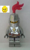 LEGO Minifigure-Kingdoms - Lion Knight Breastplate with Lion Head and Belt, Helmet Closed, Smirk and Stubble Beard-Castle / Kingdoms-CAS440-Creative Brick Builders
