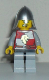 Kingdoms - Lion Knight Quarters, Helmet with Neck Protector, Eyebrows and Goatee