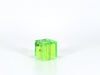 Minifigure, Head Modified Cube with 3 Dark Green Squares Pattern (Minecraft Slime)