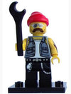 LEGO Minifigure-Motorcycle Mechanic-Collectible Minifigures / Series 10-COL10-16-Creative Brick Builders