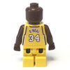 LEGO Minifigure-NBA Shaquille O'Neal, Los Angeles Lakers #34 (Home Uniform)-Sports / Basketball-NBA022-Creative Brick Builders