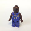 LEGO Minifigure-NBA Shaquille O'Neal, Los Angeles Lakers #34 (Road Uniform)-Sports / Basketball-NBA034-Creative Brick Builders
